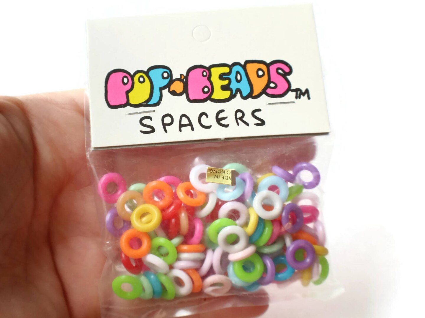 10mm Multi-color Vintage Plastic Ring Beads Pop Beads Spacers - Spacer Ring  Beads bT1