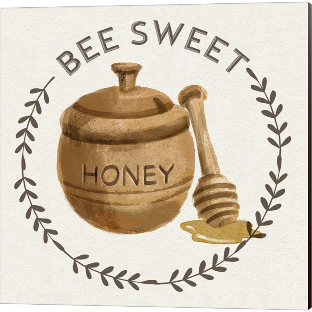 Bee Hive by Bannarot 14&#x22; x 14&#x22; Canvas Wall Art (Set of 2)