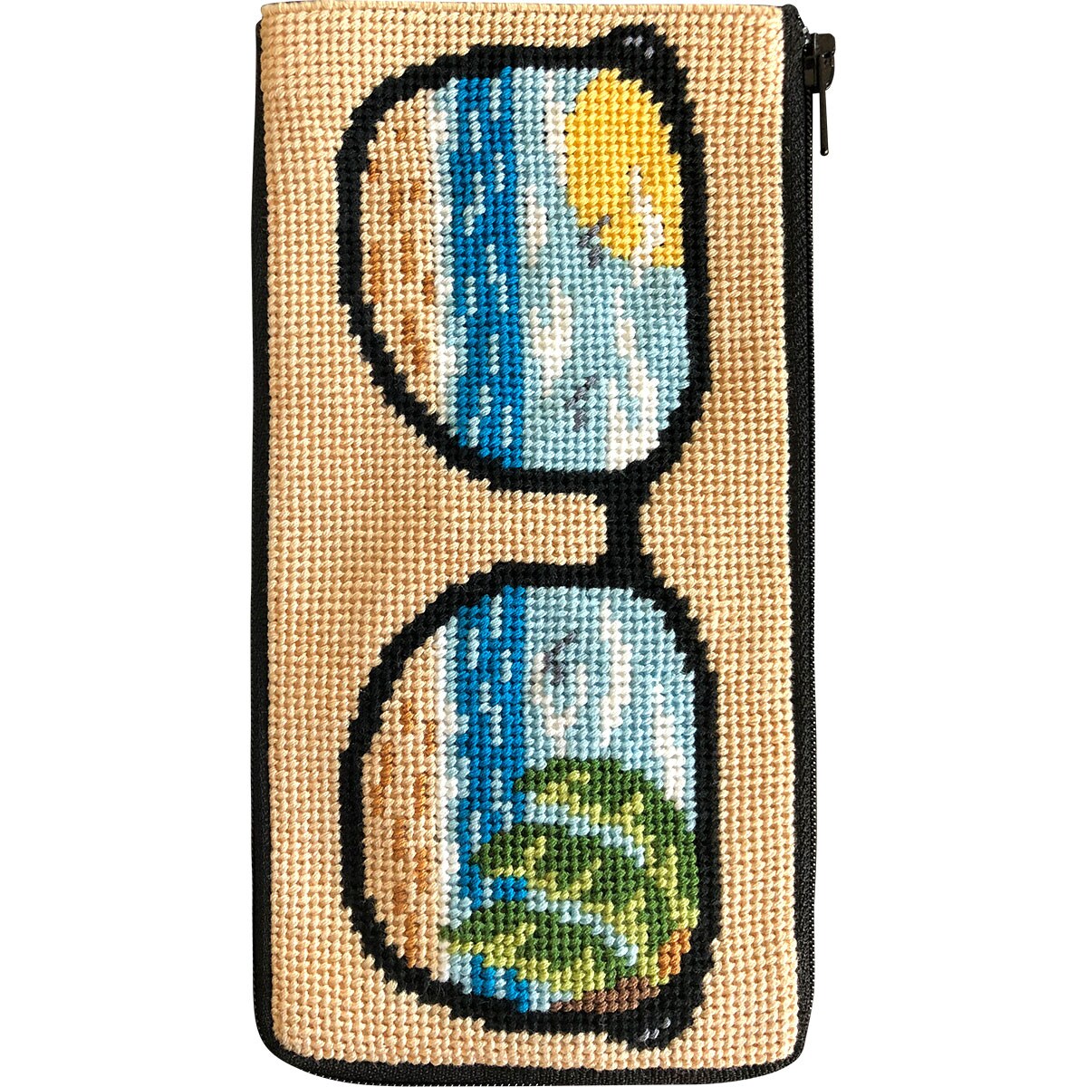 Stitch & Zip Eyeglass Case Needlepoint Kit Life's a Beach Michaels