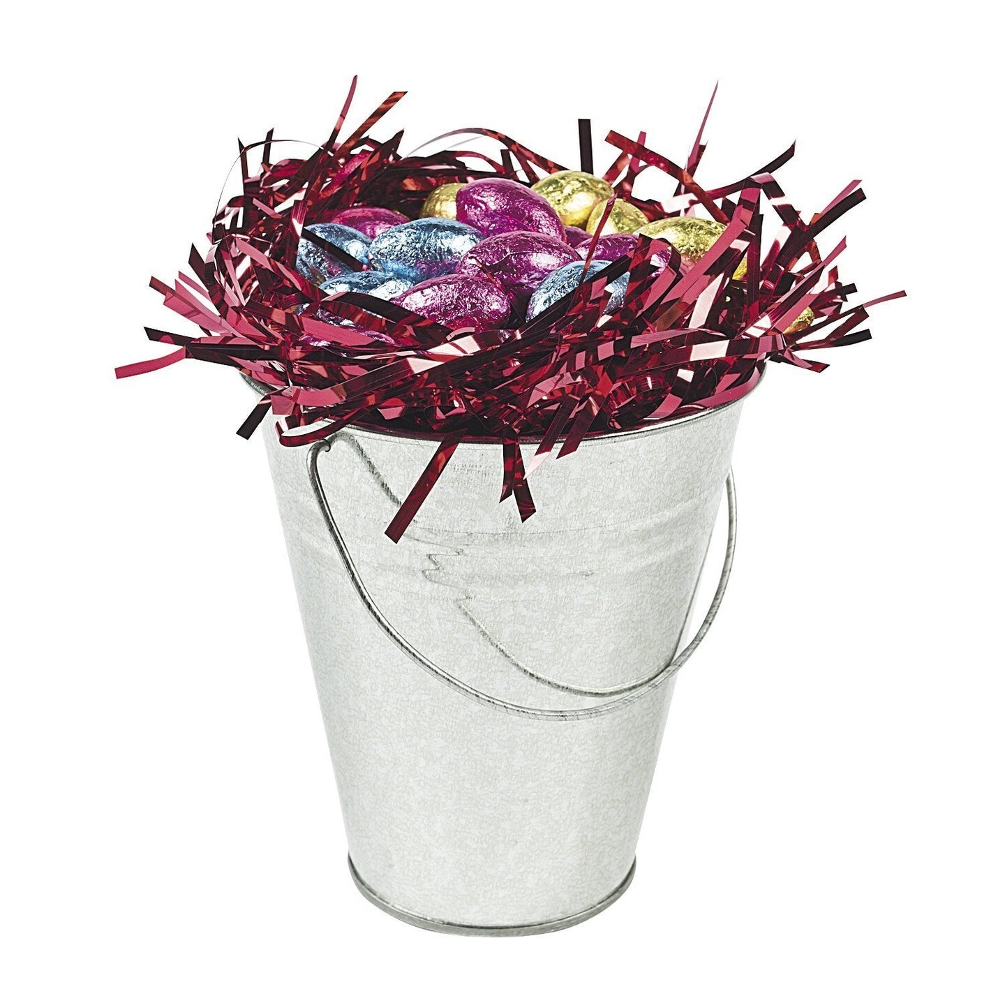 LARGE GALVANIZED BUCKETS - Party Supplies - 12 Pieces