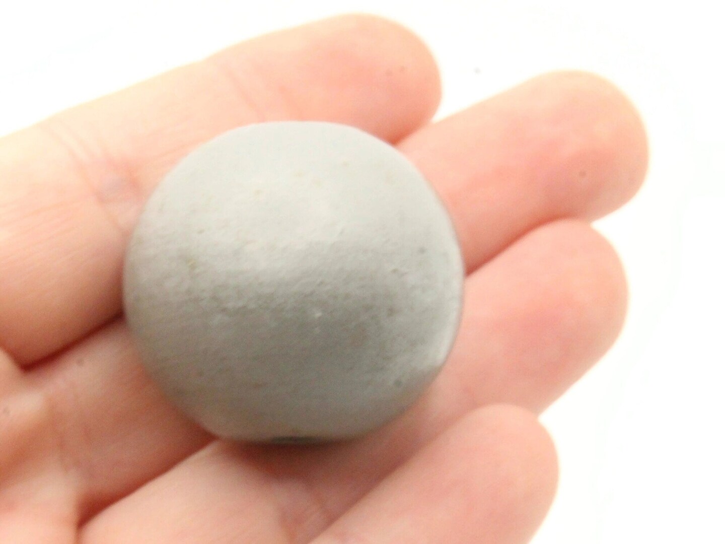 4 29mm Round Gray Vintage Wood Beads