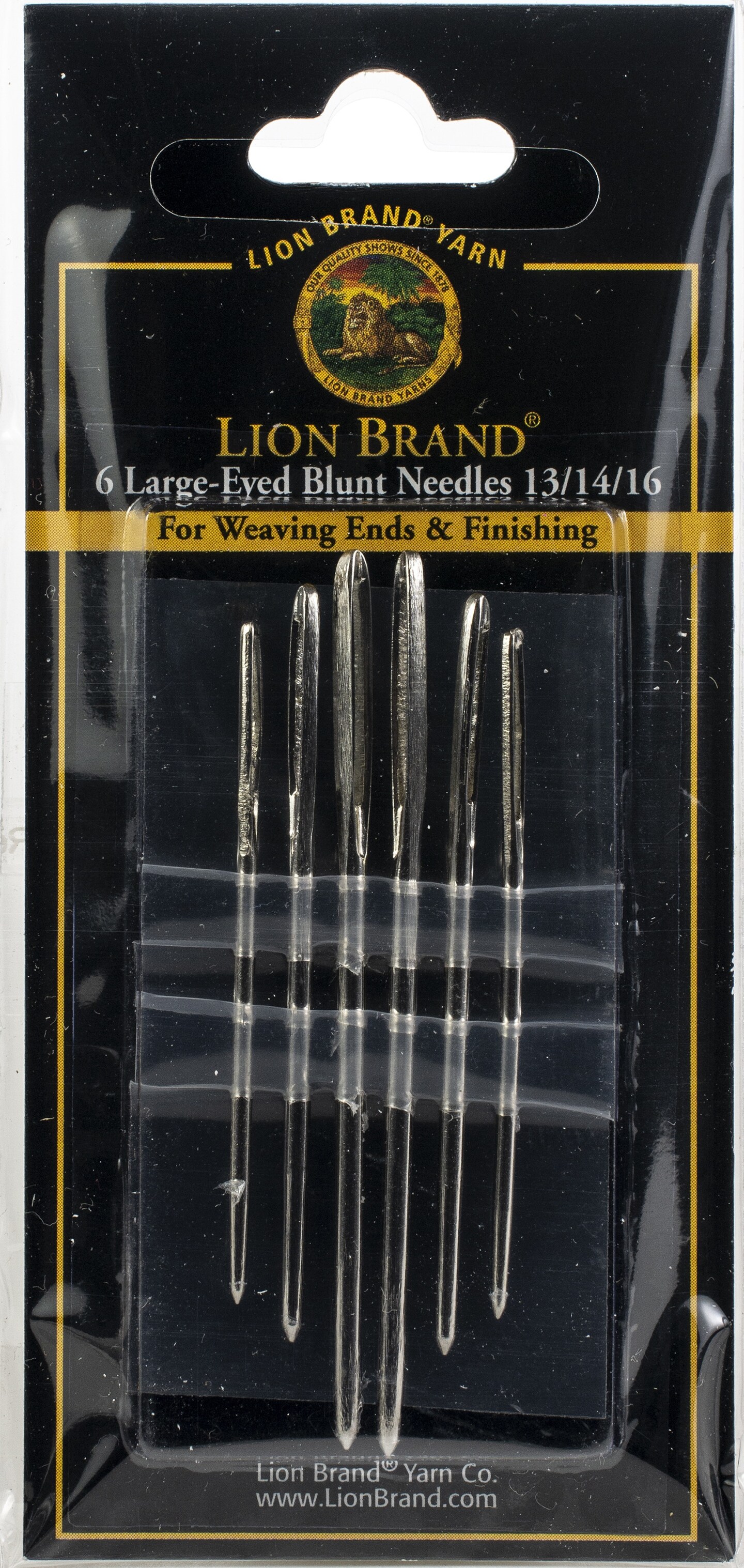 Multipack of 5 - Lion Brand Large-Eyed Blunt Needles-Sizes 13, 14 & 16  6/Pkg