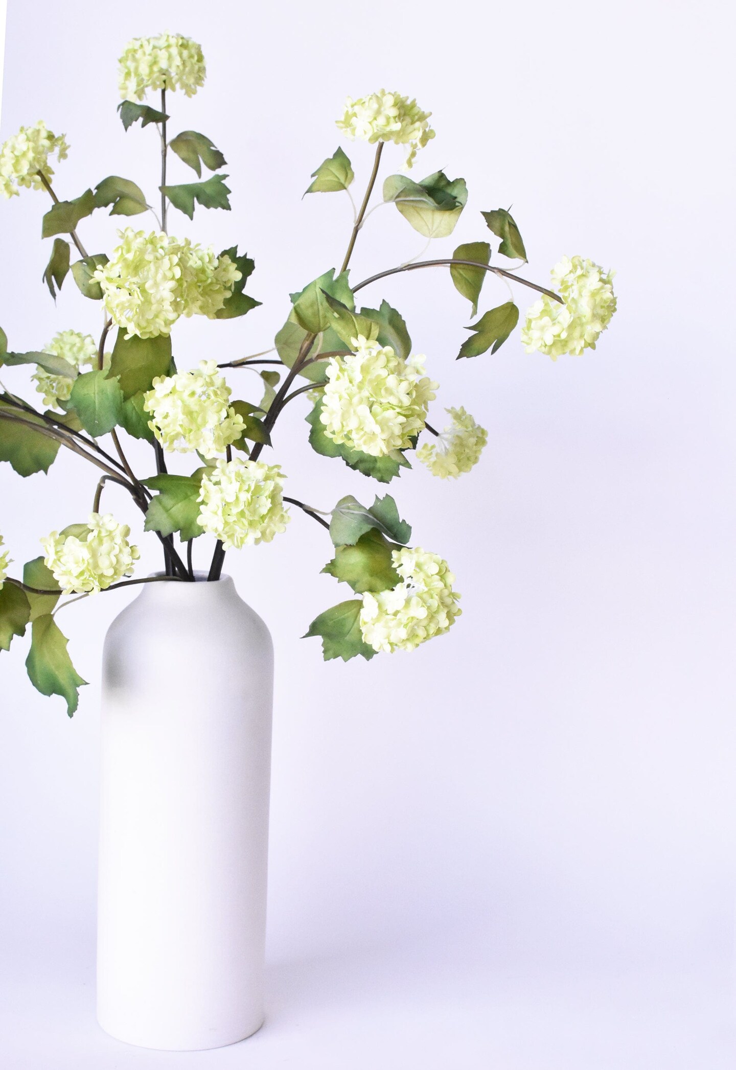 30&#x22; Faux Green Snowball Hydrangea Stem