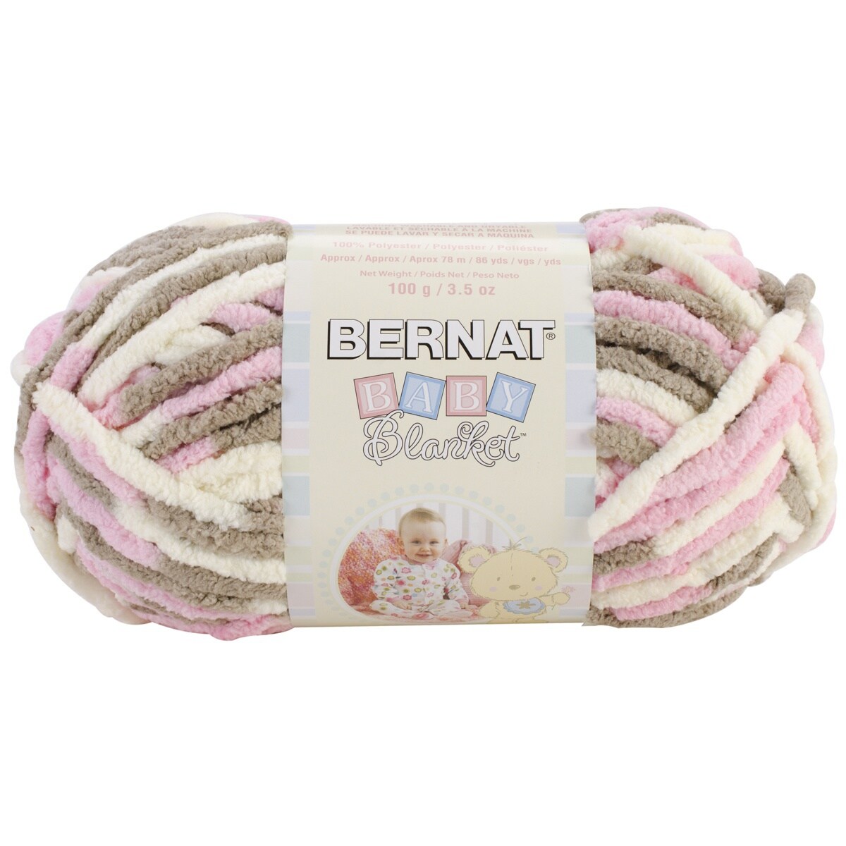 Multipack of 24 - Bernat Baby Blanket Yarn-Little Petunias