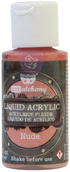 Finnabair Art Alchemy Liquid Acrylic Paint 1 Fluid Ounce-Crimson