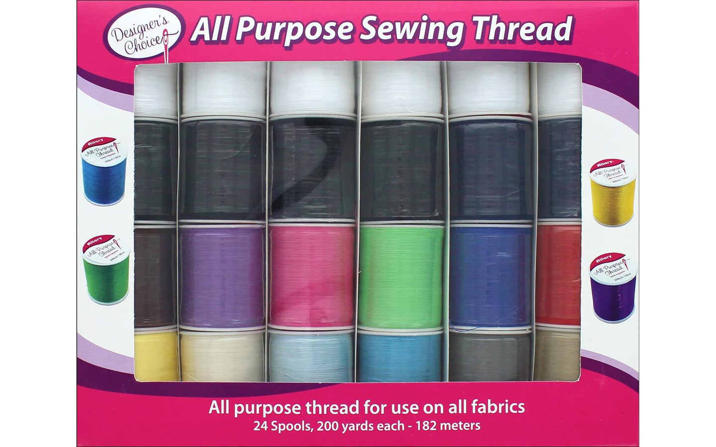 Allary All Purpose Sewing Thread Set 24Pc Michaels