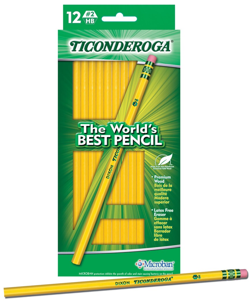 Dixon - Ticonderoga Pencil - Ticonderoga Pencils, 12/Box w/Hang Tag