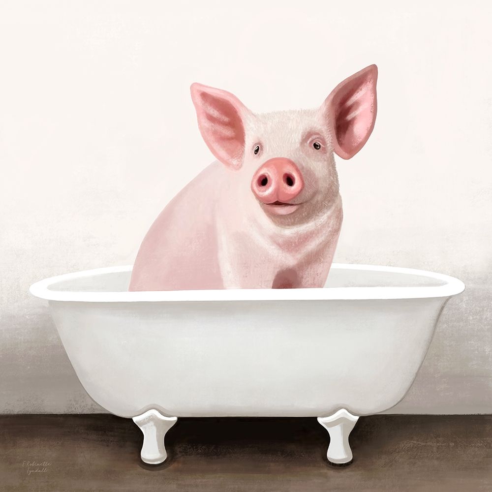 Pig in Bathtub Solo by Elizabeth Tyndall - Item # VARPDXET1626A | Michaels