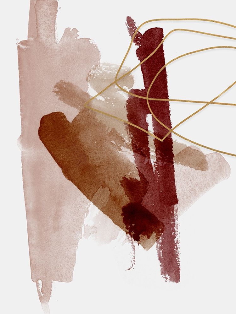 Sienna Sketch I  Poster Print by Urban Road Urban Road # UR1096