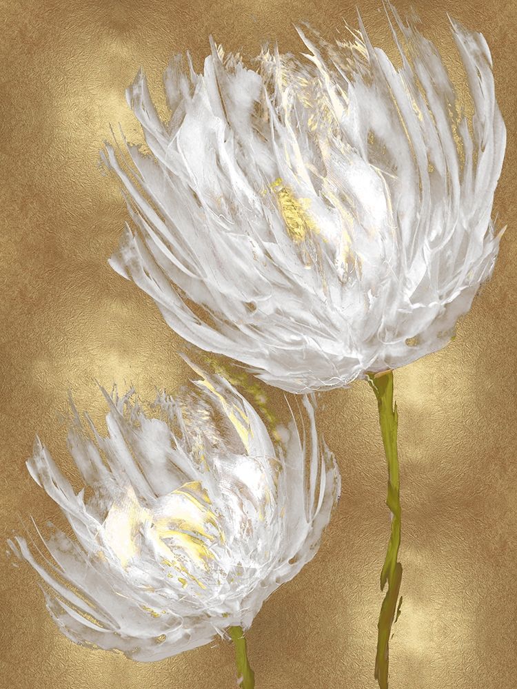 Tulips on Gold II Poster Print by Vanessa Austin # VAU115992