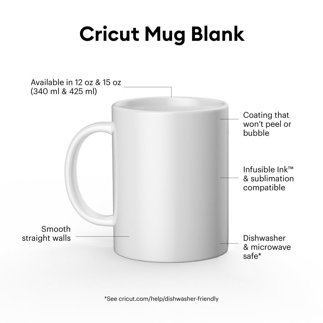 Cricut Mug Press Machine with Mug Blanks, Botanicals Transfer Sheets, and Heat Resistant Tape