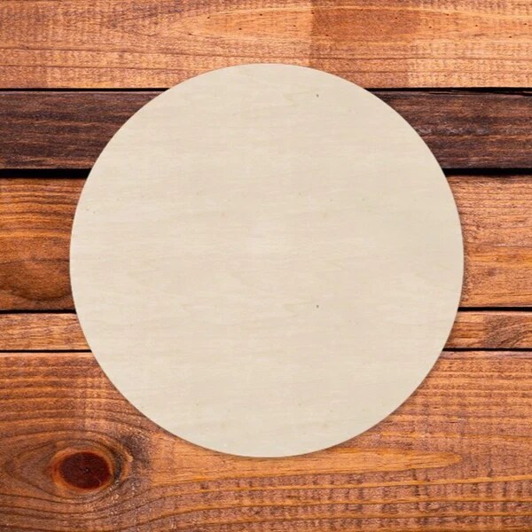 Unfinished Wooden Circle Canvases - 5 Sizes