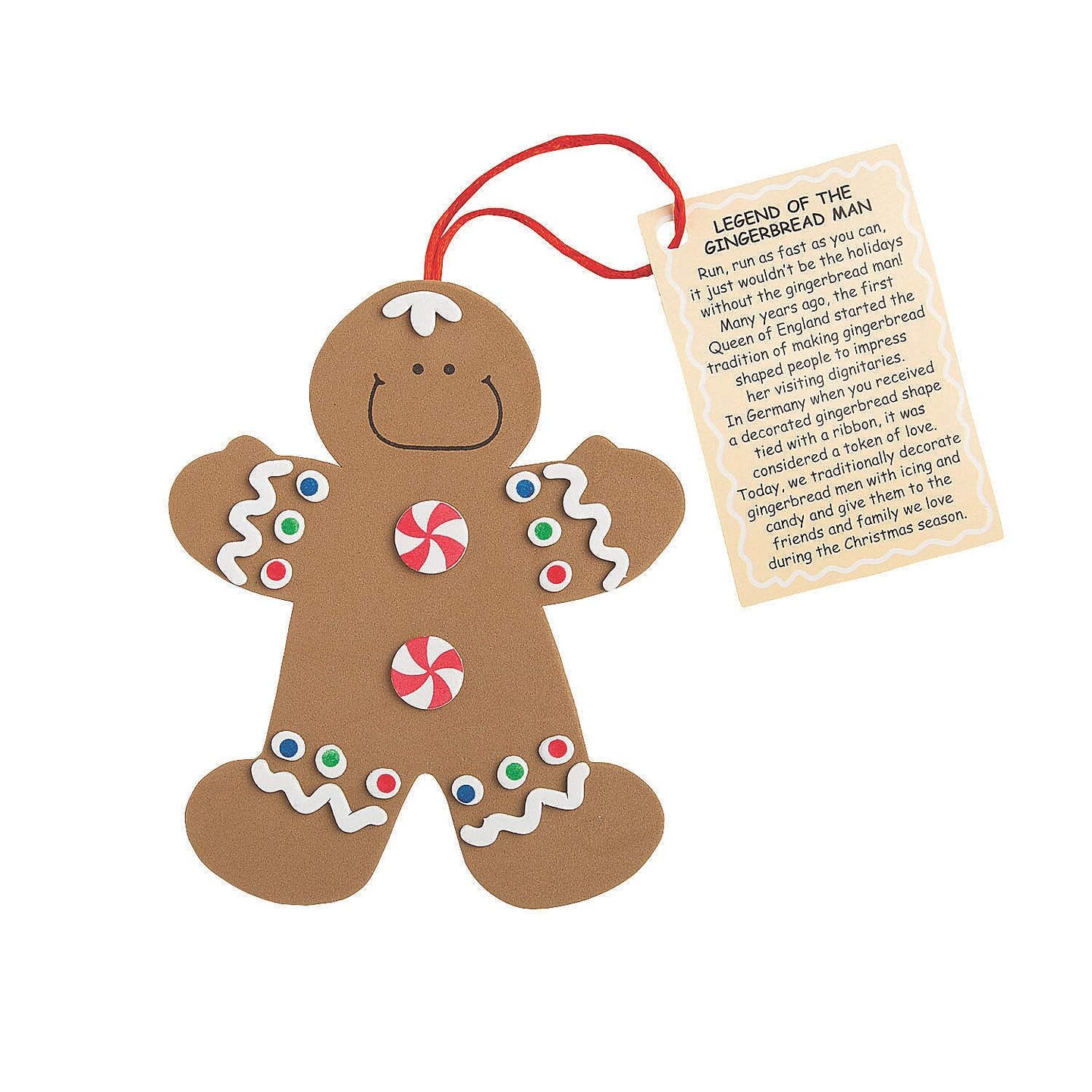 Legend of The Gingerbread Man ORN. Craft Kit - Crafts for Kids and Fun Home Activities