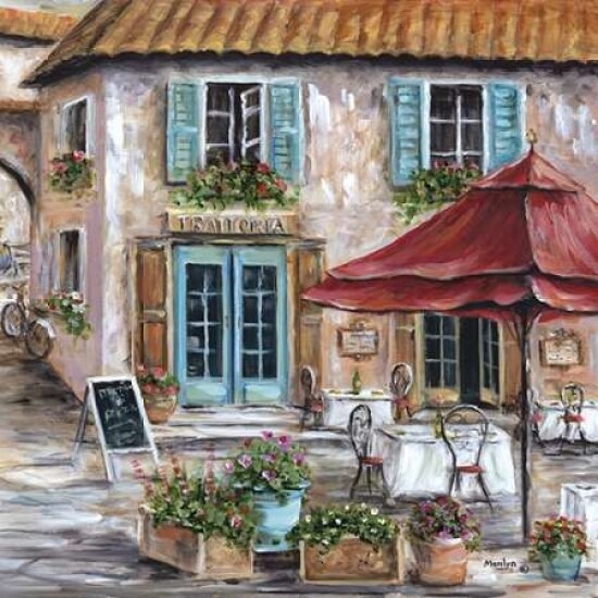 Pizzeria Trattoria Poster Print by Marilyn Dunlap - Item # VARPDX15844