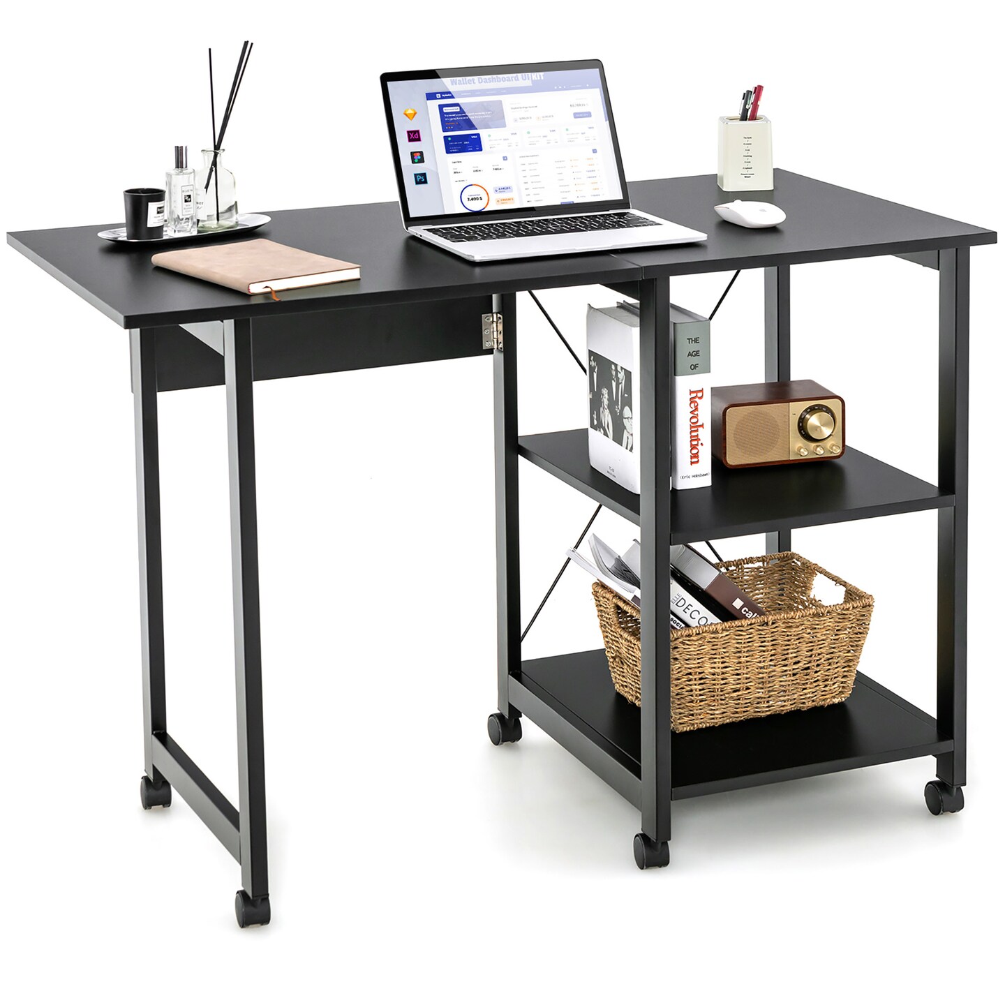 Costway Computer Desk PC Laptop Writing Table Workstation Student