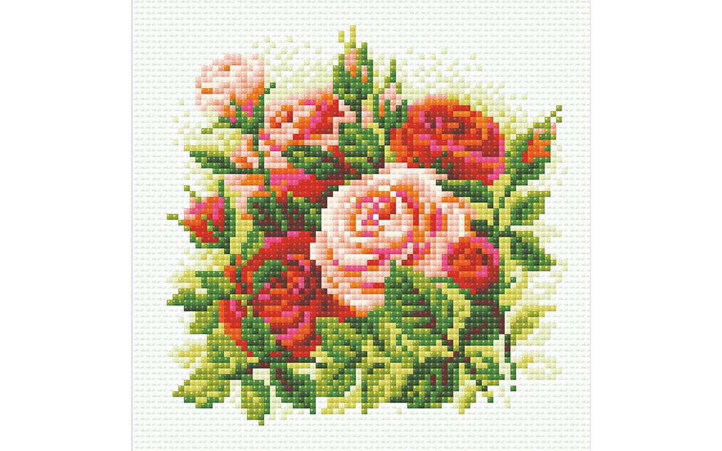 Riolis Diamond Mosaic Kit 7.75x7.75&#x22; Rose