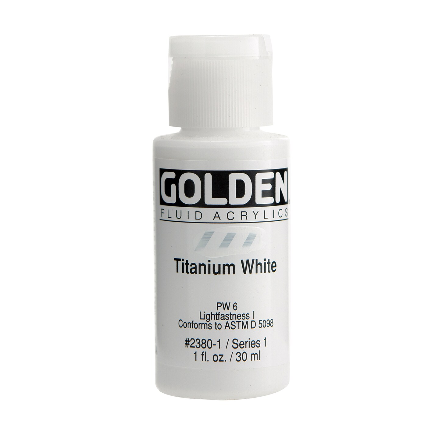 Golden Fluid Acrylic, 1 Oz., Titanium White