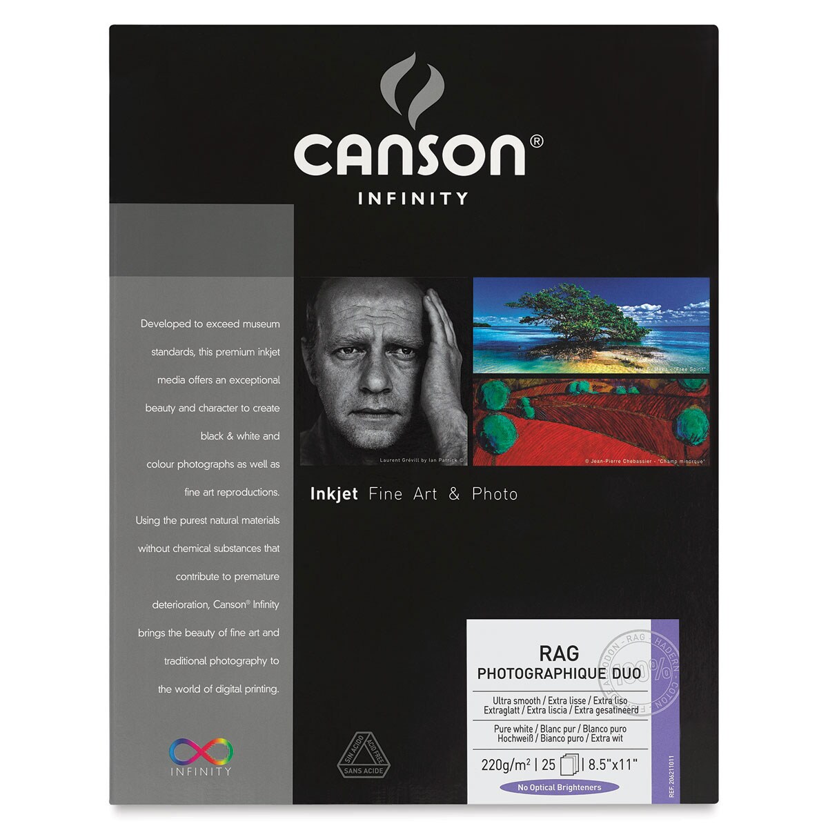 Canson Rag Photographique Duo Pack - 8-1/2&#x22; x 11&#x22;, Pkg of 25