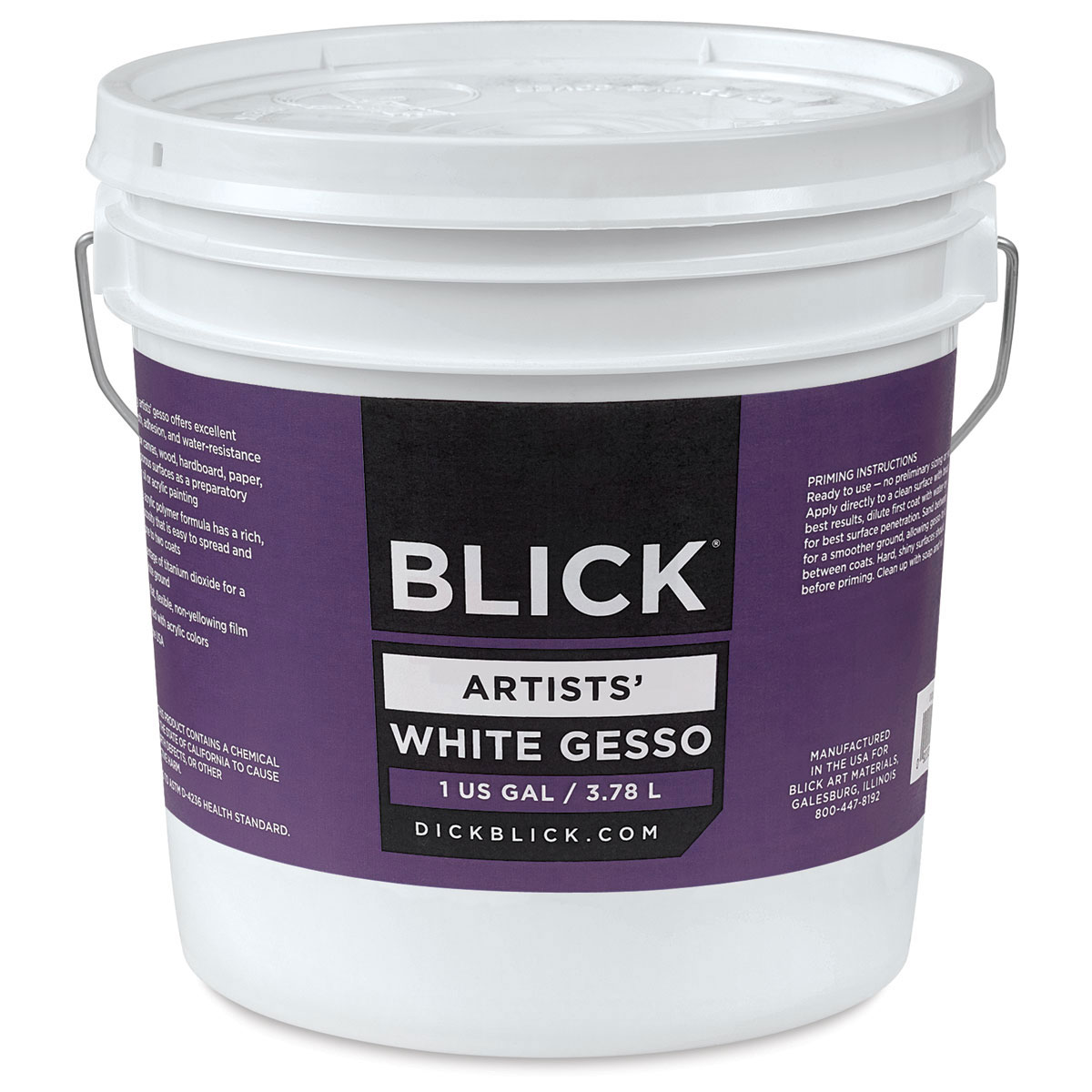 Blick Artists Acrylic Gesso - White, Gallon tub | Michaels