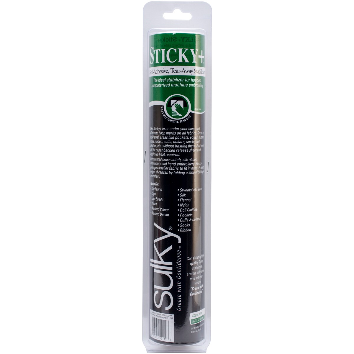Sulky Sticky Self-Adhesive Tear-Away Stabilizer Roll-12&#x22;X6yd