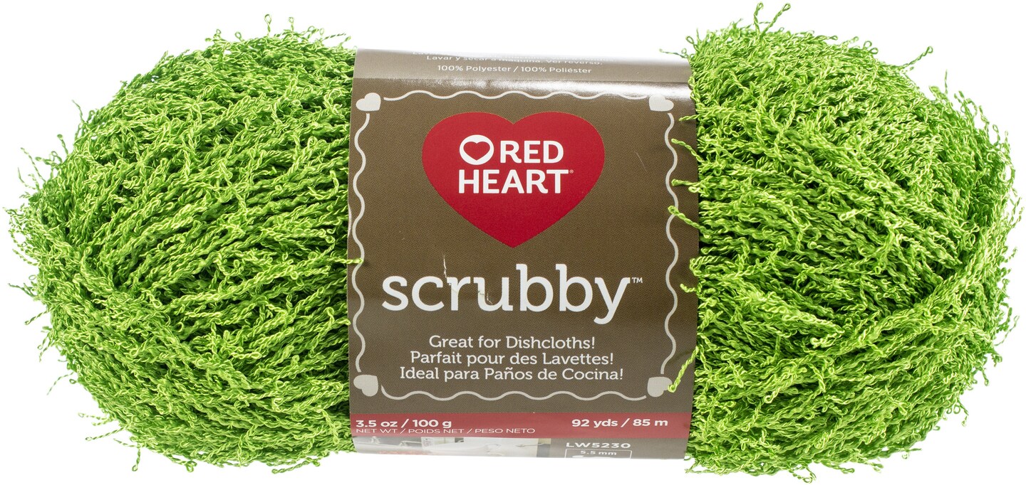 Multipack of 24 - Red Heart Scrubby Yarn-Lime