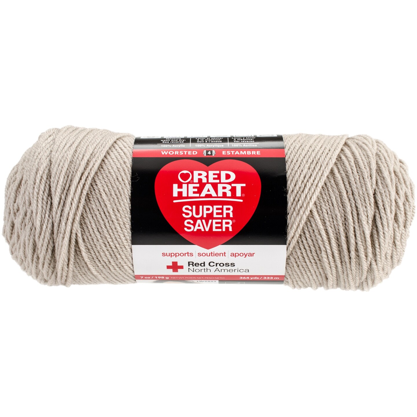 Multipack of 24 - Red Heart Super Saver Yarn-Oatmeal