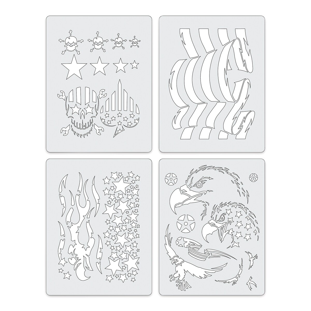 iwata-artool-freehand-template-set-of-4-patriotica-mini-michaels for Free Printable Cut Out Airbrush Stencils Iwata Artool Freehand Template - Set of 4, Patriotica Mini | Michaels for Free Printable Cut Out Airbrush Stencils