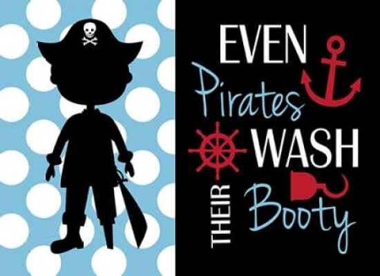 Pirate Bathroom Poster Print by Tamara Robinson - Item # VARPDXTR1825