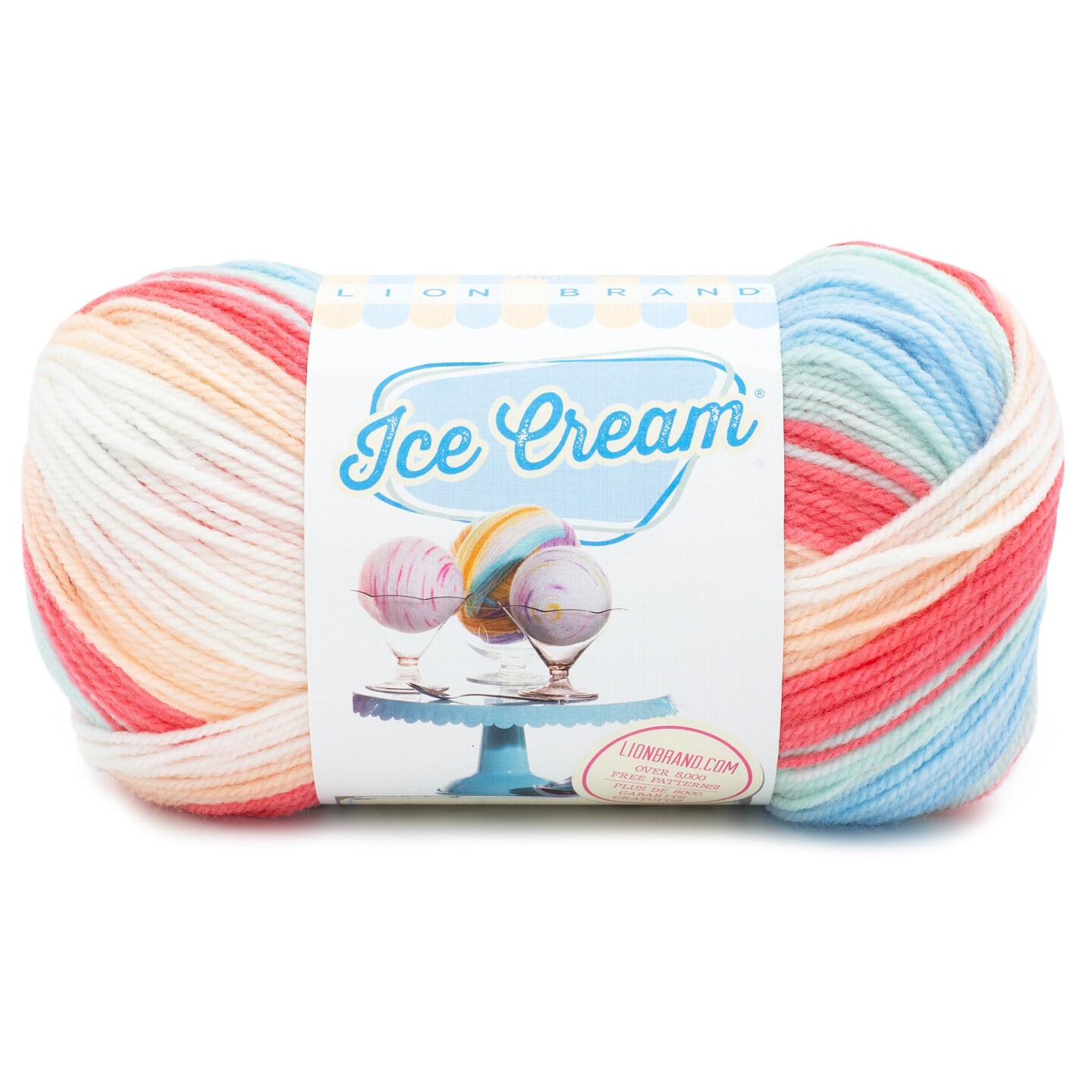 Lion Brand Ice Cream Yarn-Twinberry Cheesecake