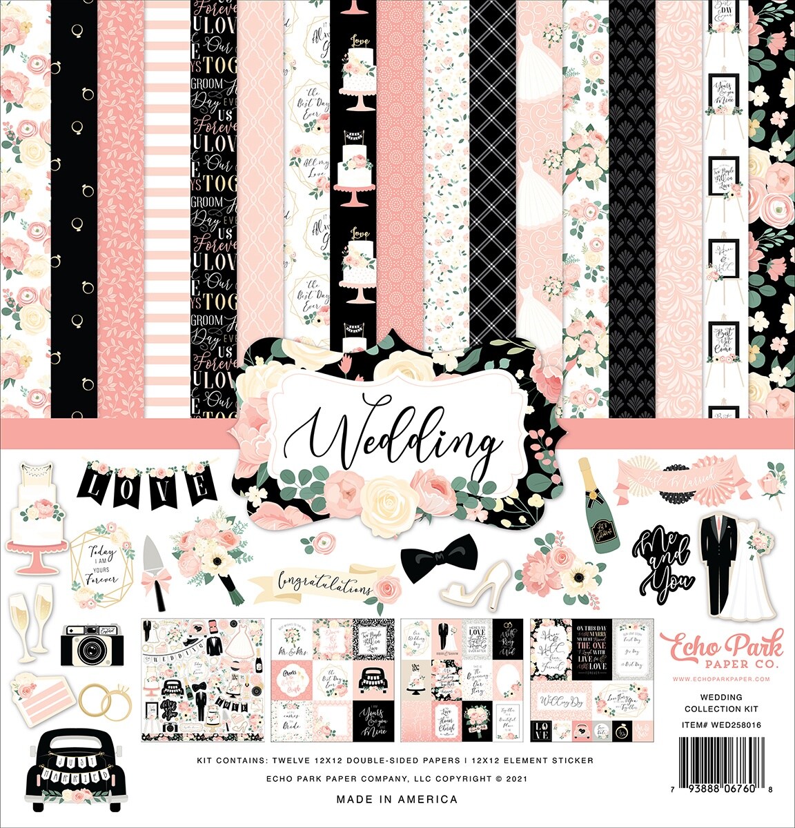 Echo Park Collection Kit 12&#x22;X12&#x22;-Wedding
