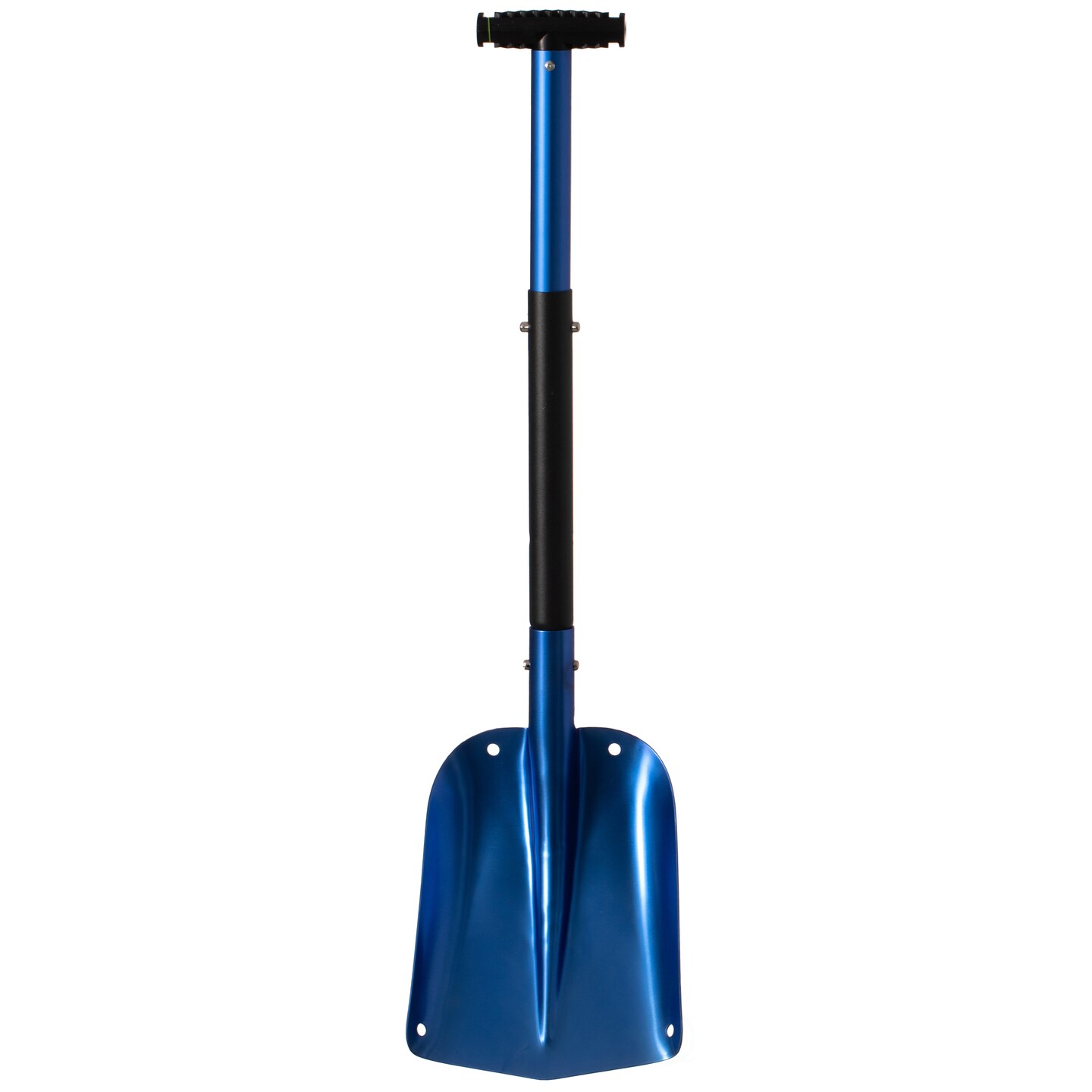 Lightweight Extendable Aluminum Telescoping Compact Utility Snow Shovel, Blue Single