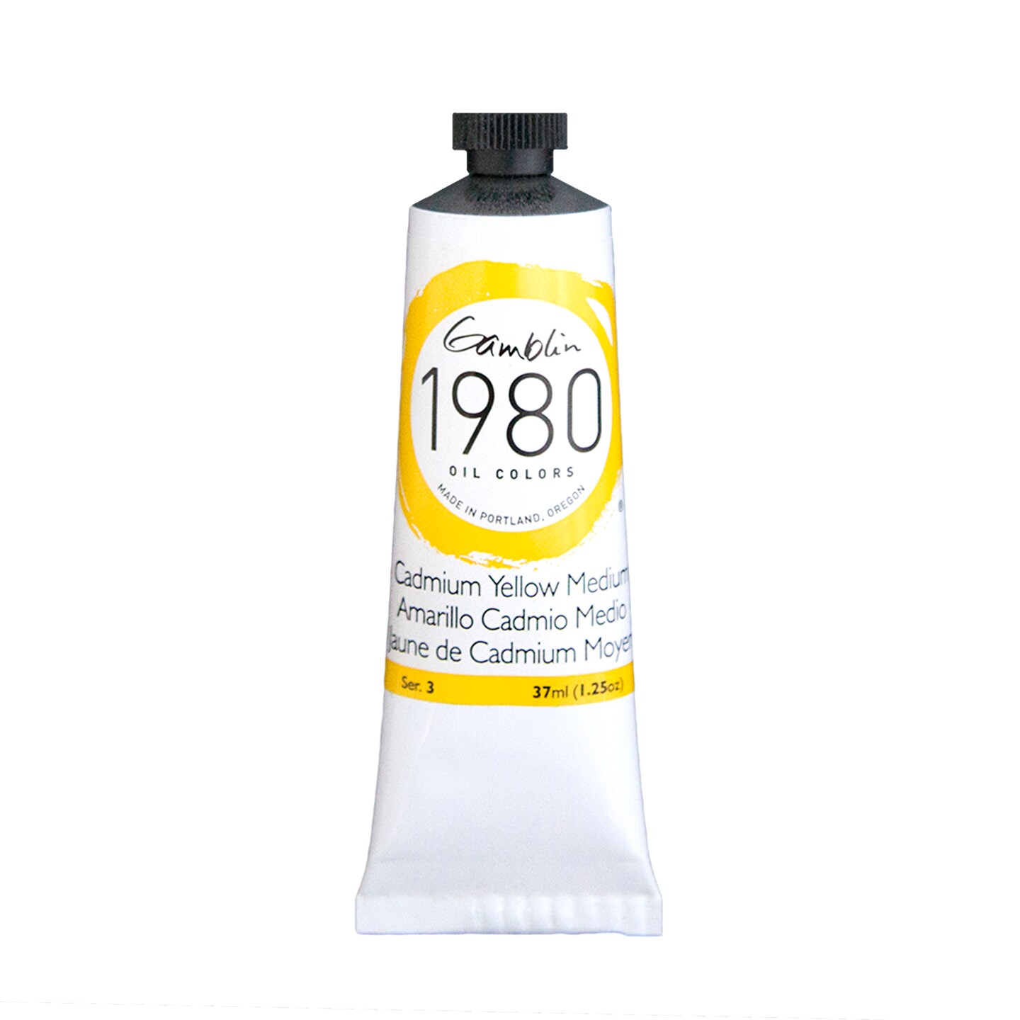 Gamblin 1980 Oil Color, 37ml, Cadmium Yellow Medium