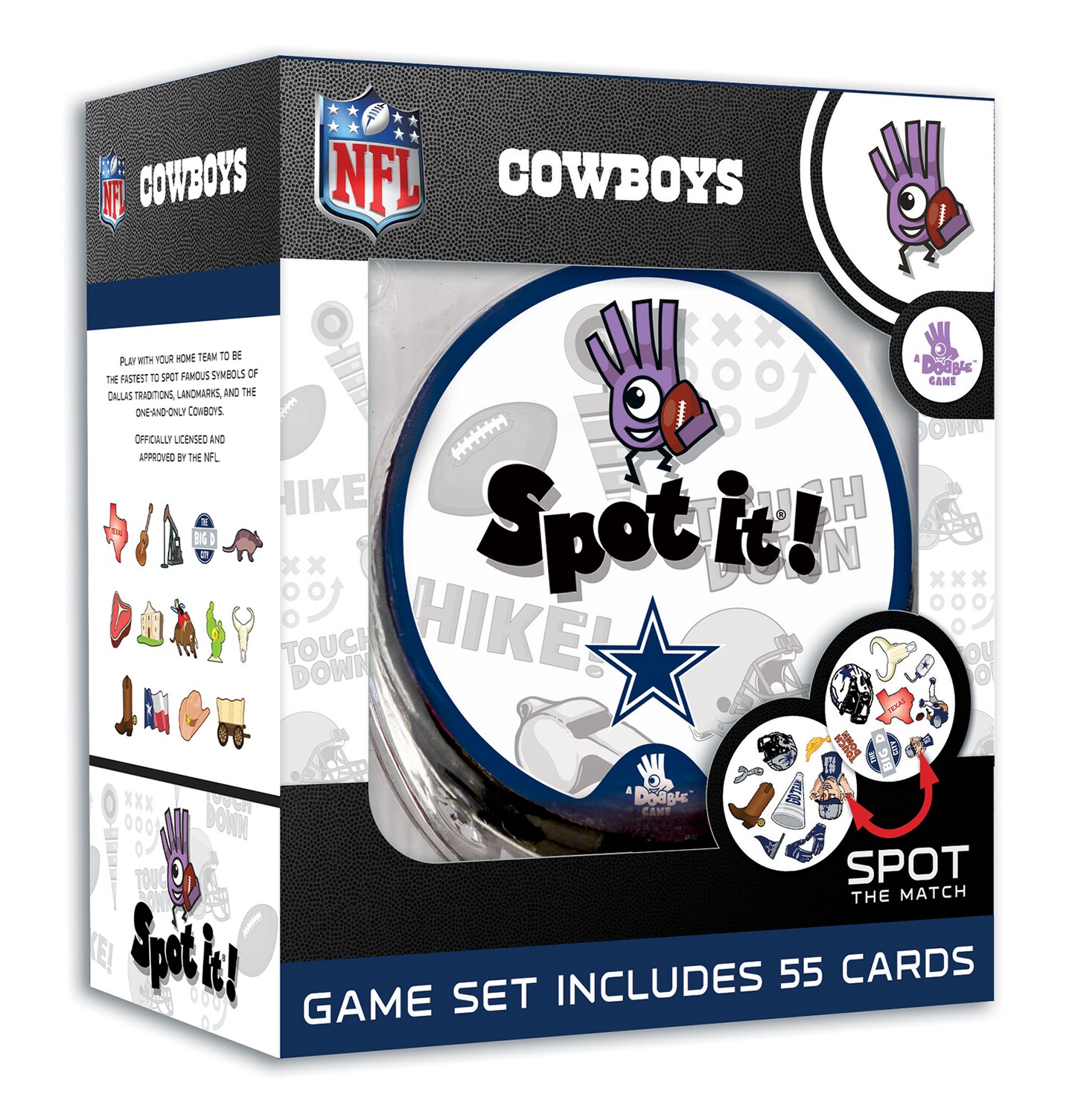 Masterpieces Officially Licensed NFL Dallas Cowboys Spot It Game