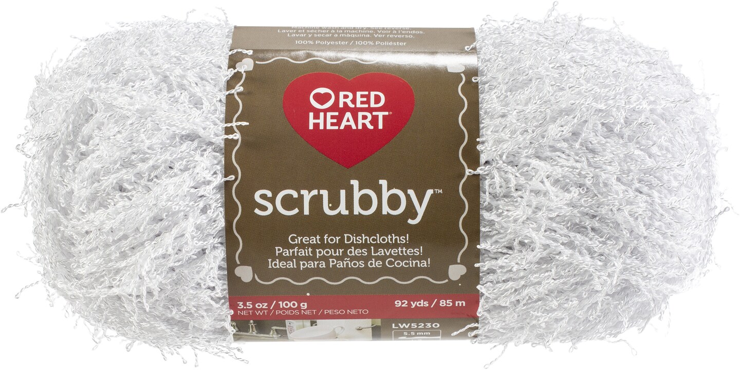 Multipack of 24 - Red Heart Scrubby Yarn-Coconut