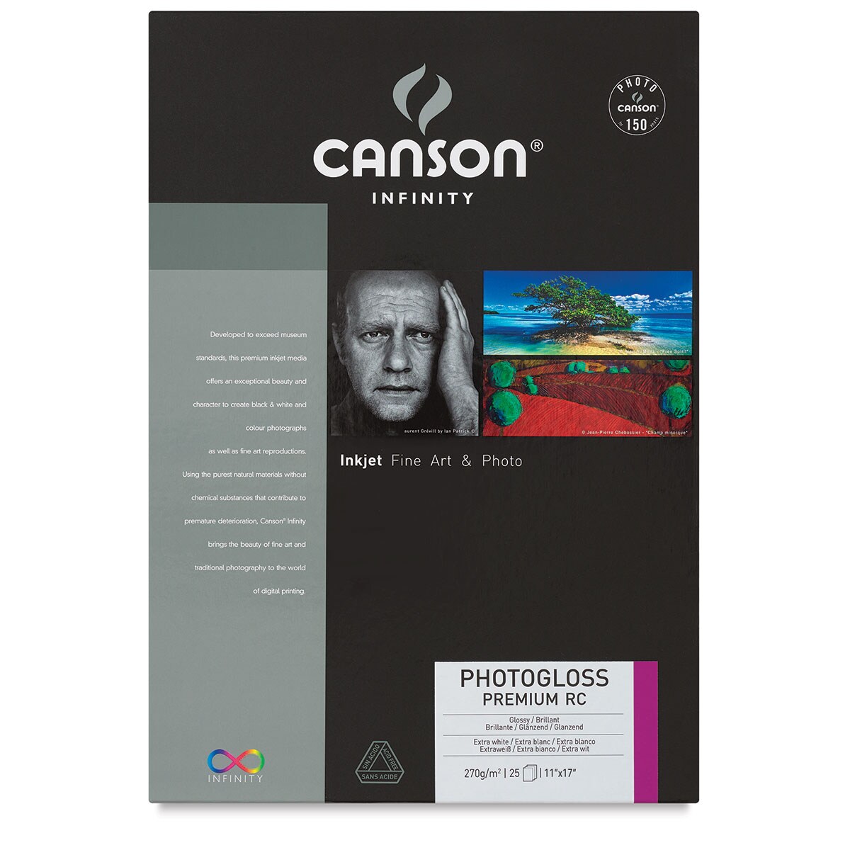 Canson Infinity PhotoGloss Art Papers - 11&#x22; x 17&#x22;, Premium Resin Coated, 25 Sheets