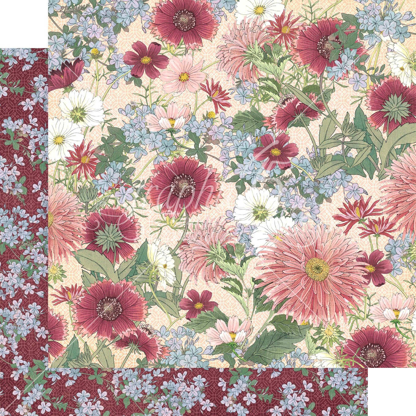 Graphic 45 Flourish 12 x 12 Cardstock Paper