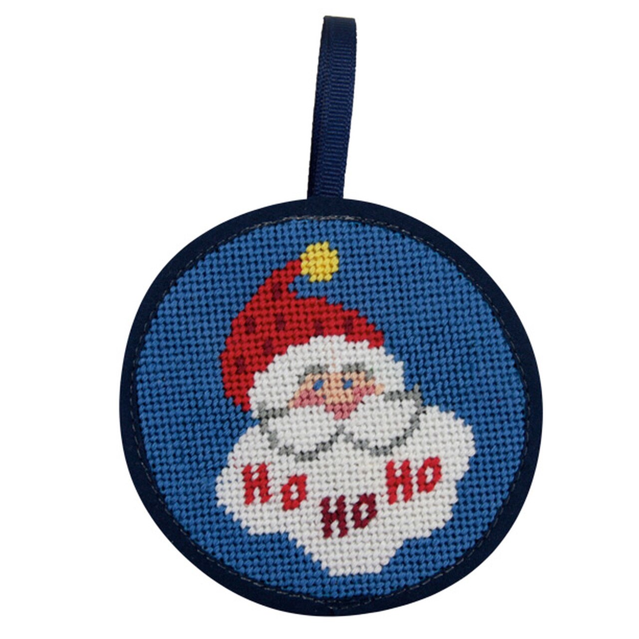 Ho Ho Ho Santa Christmas Ornament - Needlepoint Kit