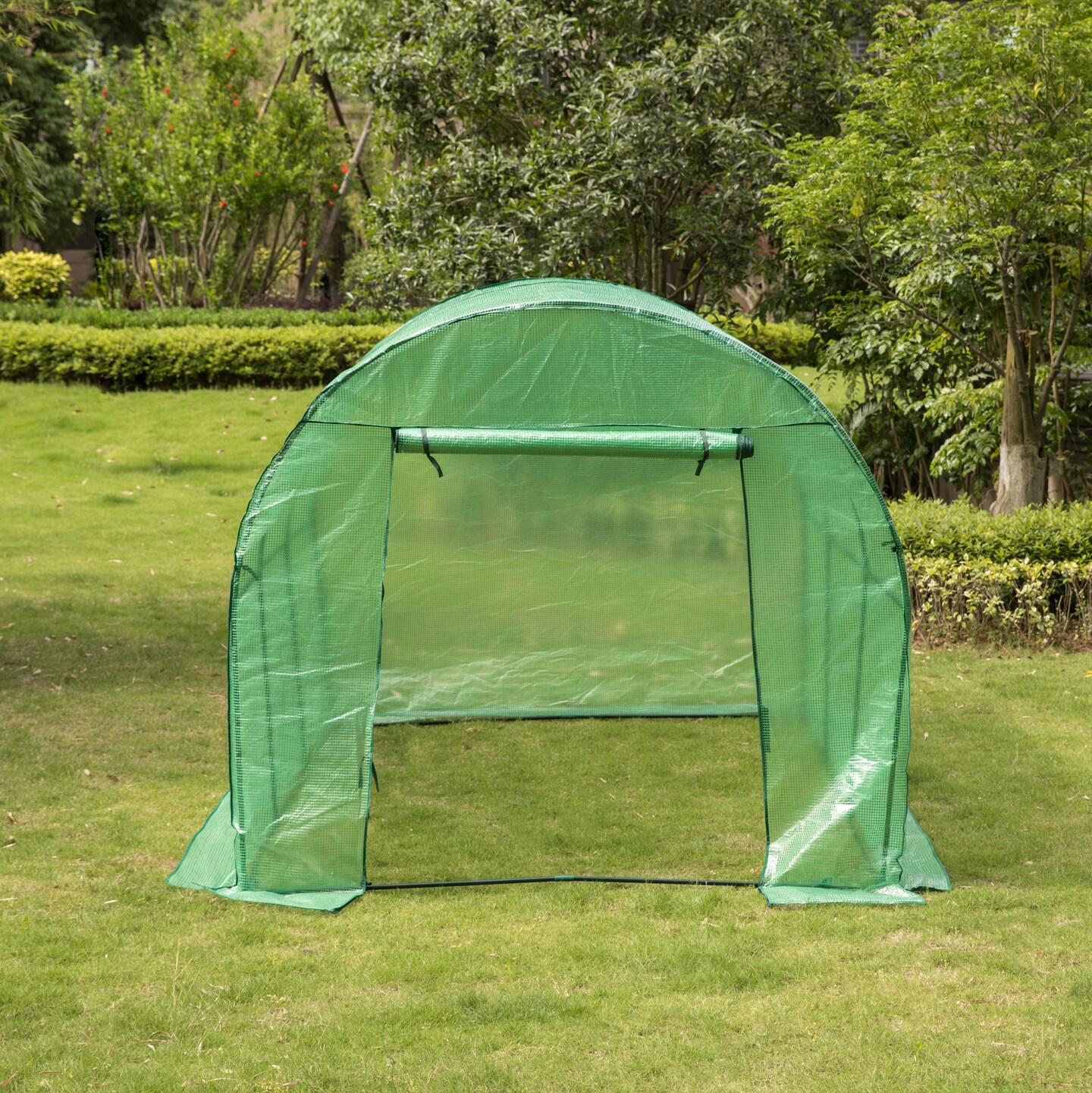 Green Outdoor Portable Garden Plant Walk-In Greenhouse and Garden Hot House Waterproof