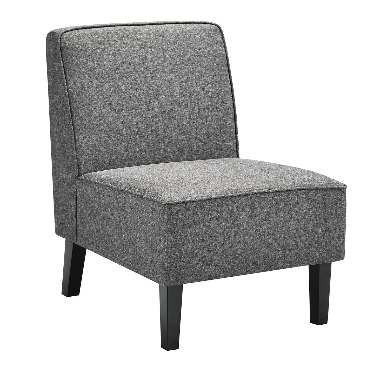 Costway Accent Chair Armless  Fabric Sofa  Living Room Furniture Gray