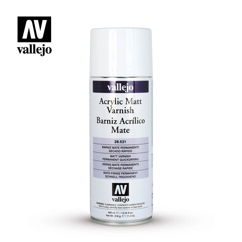 Vallejo ACRYLICOS VALLEJO S.L Spray: Matt Varnish (400 ml