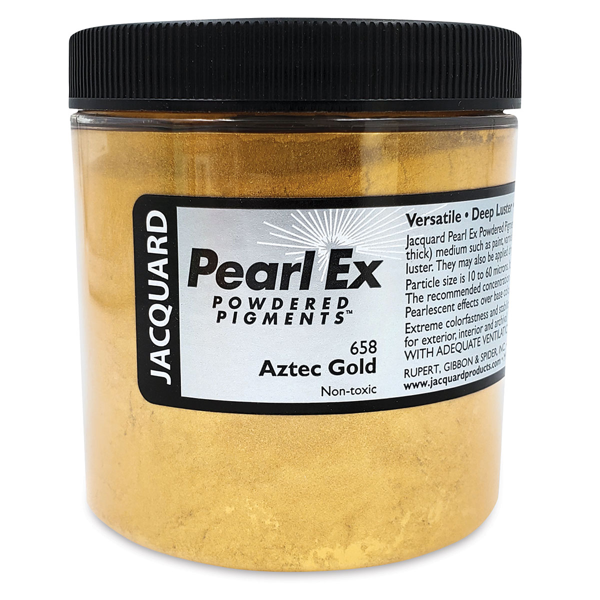 Jacquard Pearl-Ex Pigment - 4 oz, Aztec Gold, Jar