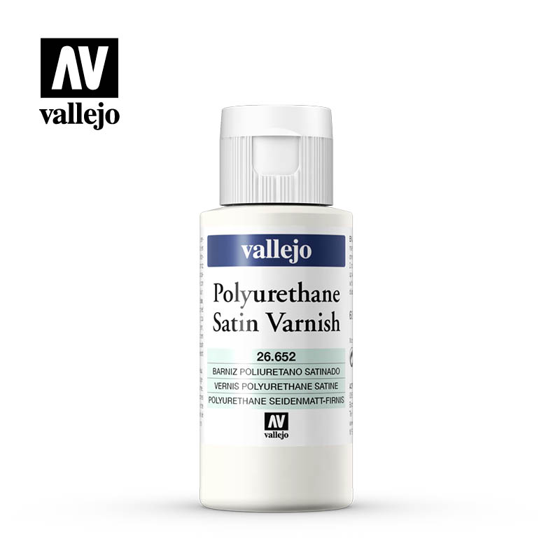 Vallejo   Vallejo Satin Varnish Polyurethane, 60ml Varnish