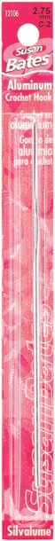 Susan Bates Silvalume Aluminum Crochet Hook 5.5"-Size D3/3.25mm