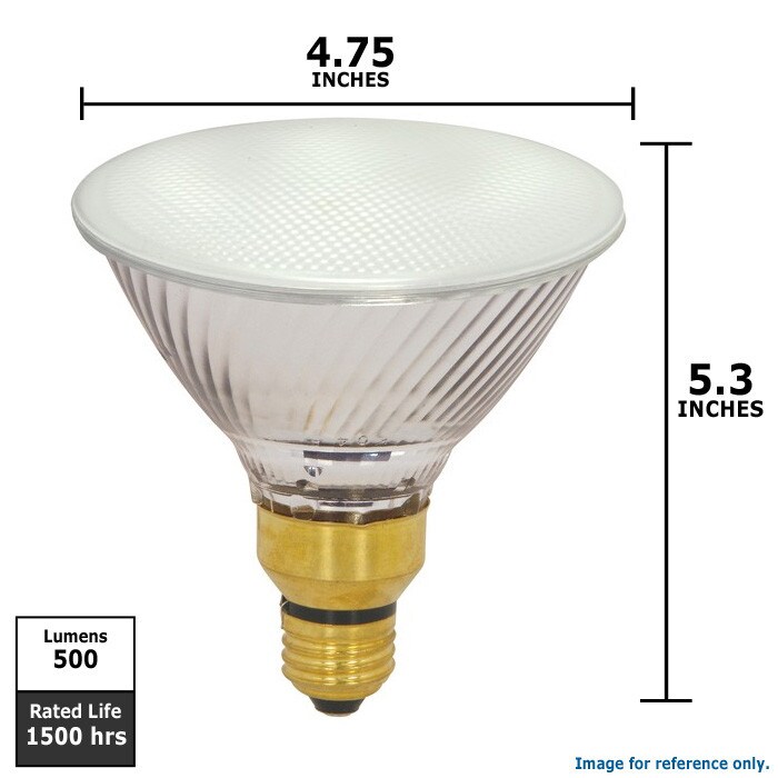 Satco S4133 39w PAR38 Frosted Soft Ray Xenon Halogen Flood Light Bulb