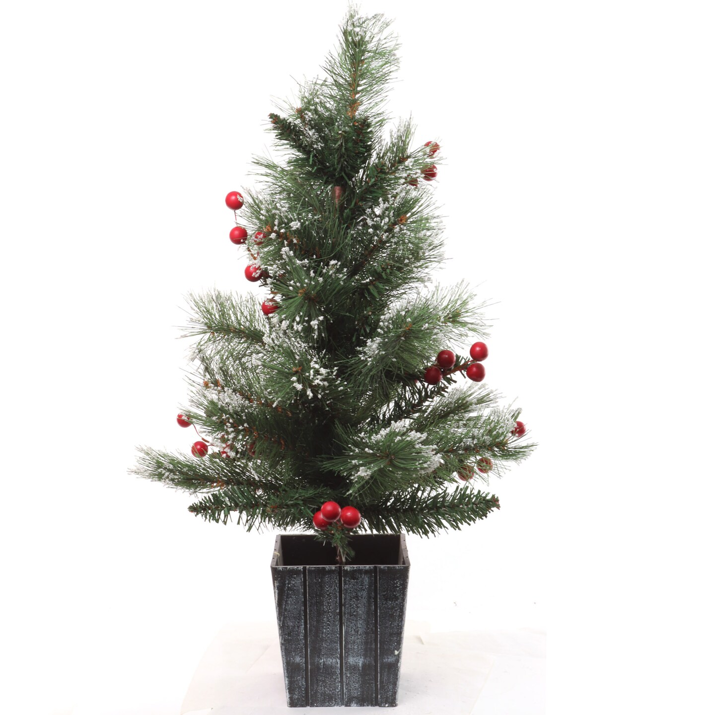 2' PreLit SnowCovered Artificial Christmas Tree Festive Holiday