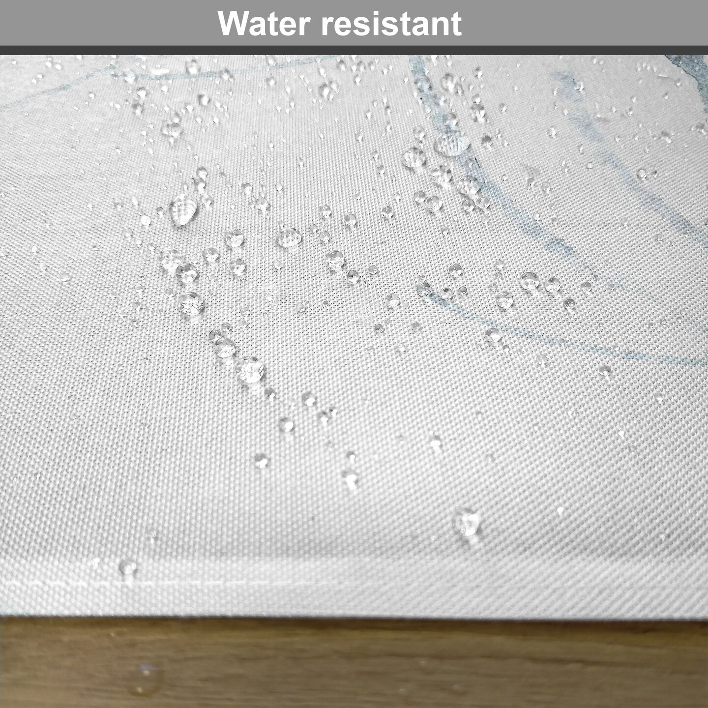 Ambesonne Modern Place Mats Set of 4, Trees Water Colored Image of Winter Woods with Bullfinches Print, Washable Fabric Placemats for Dining Table, Standard Size, Pale Grey White