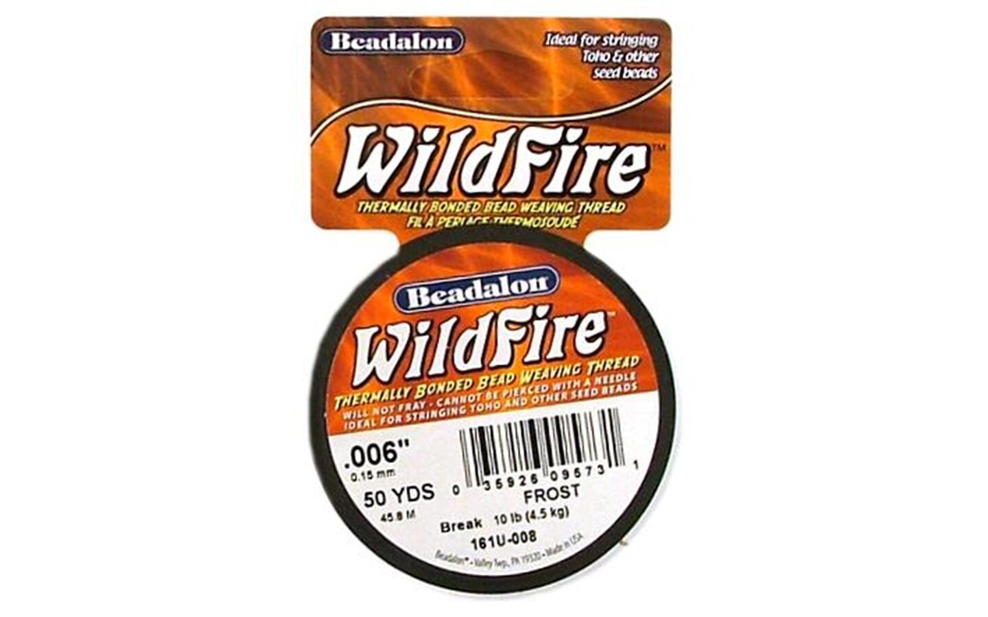 Beadalon Wildfire Bead Thread .15Mm 50Yd Frost