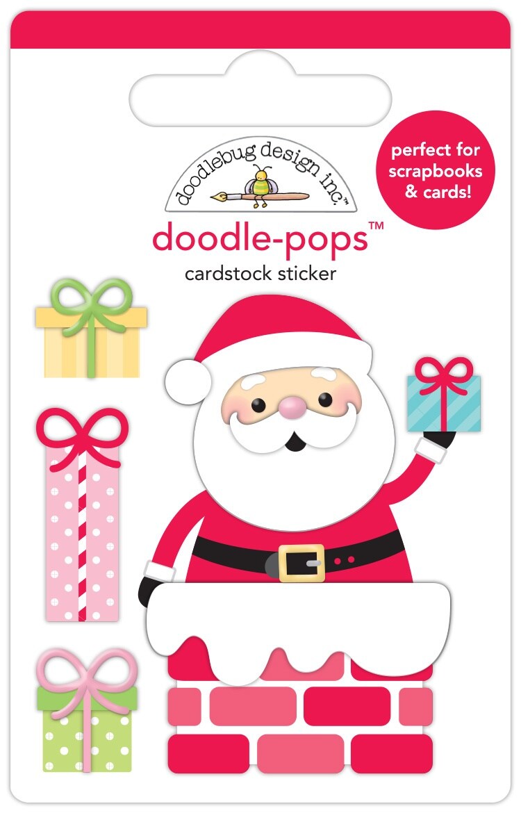 Doodlebug Doodle-Pops 3D Stickers-Night Before Christmas