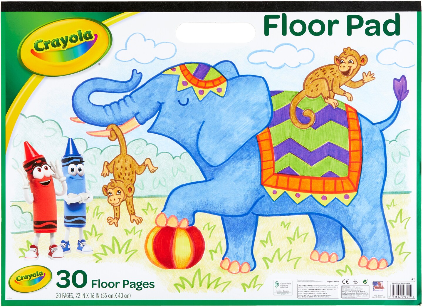 Crayola Floor Pad 22&#x22;X16&#x22;-30 Sheets