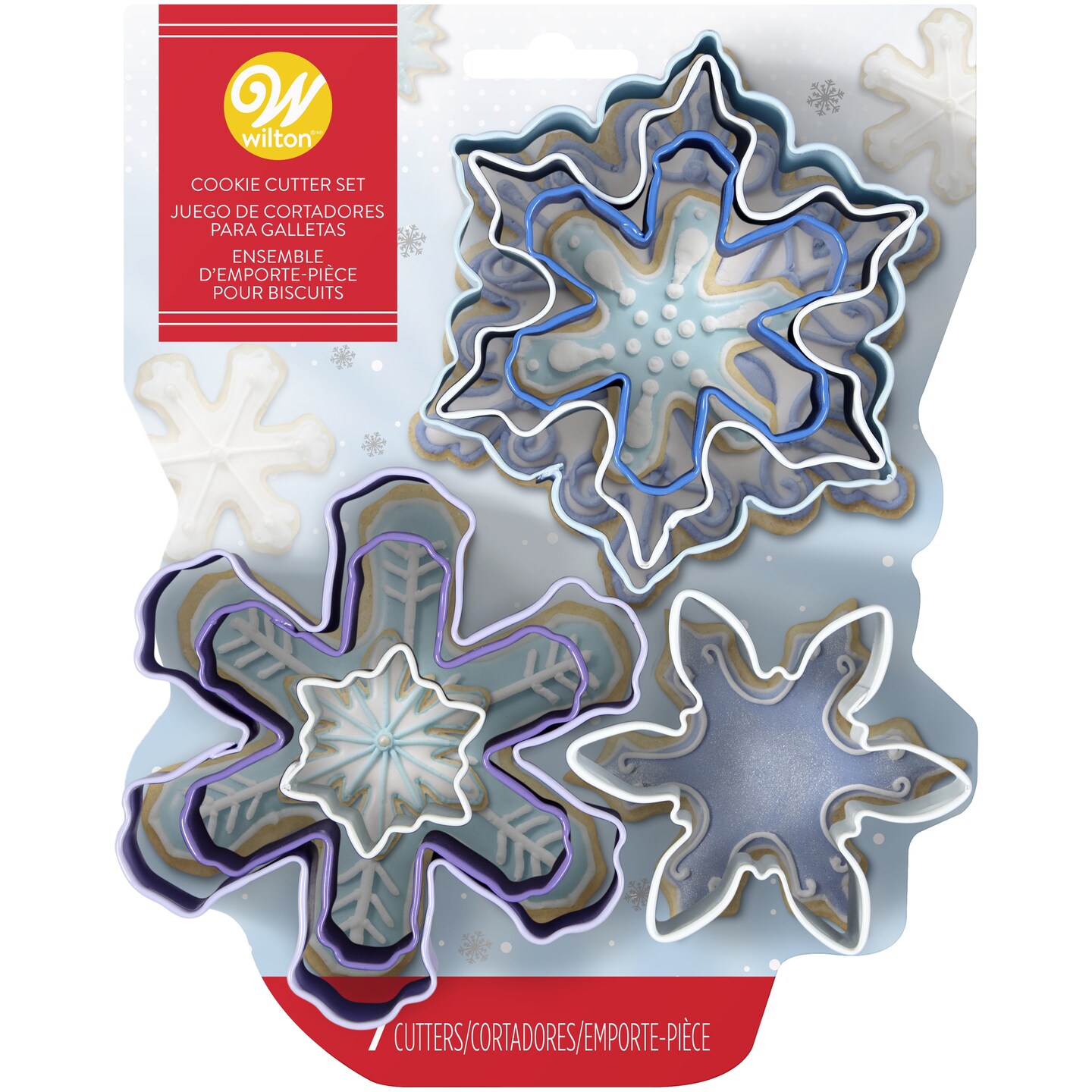 Metal Cookie Cutter Set 7/Pkg-Snowflake
